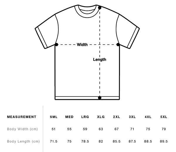 product size guide